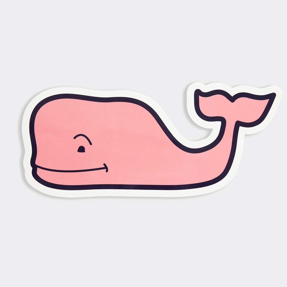 Vineyard Vines Pink Whale Logo Sticker 🐳